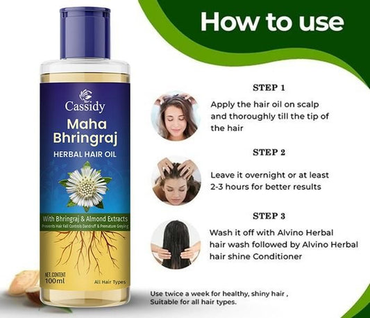 CASSIDY Maha Bhringraj Herbal Hair Oil 100ml