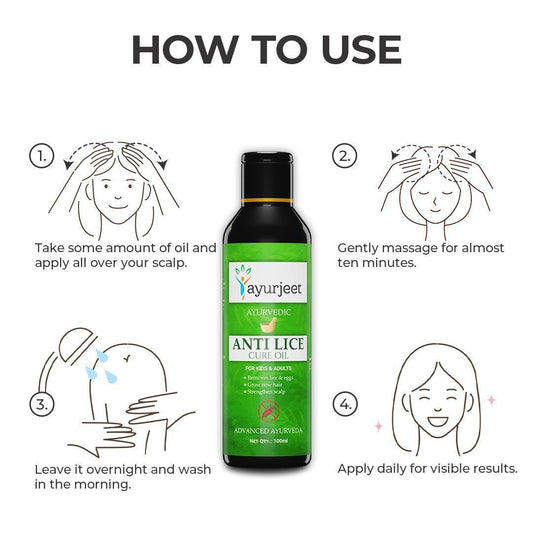 Ayurjeet Ayurvedic Anti Lice Cure Oil 100ml