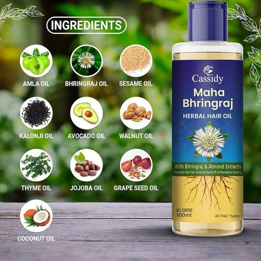 CASSIDY Maha Bhringraj Herbal Hair Oil 100ml