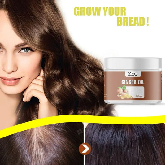 ZEG GINGER OIL 100GM ? 100% Natural Multipurpose Oil for Hair, Skin & Body